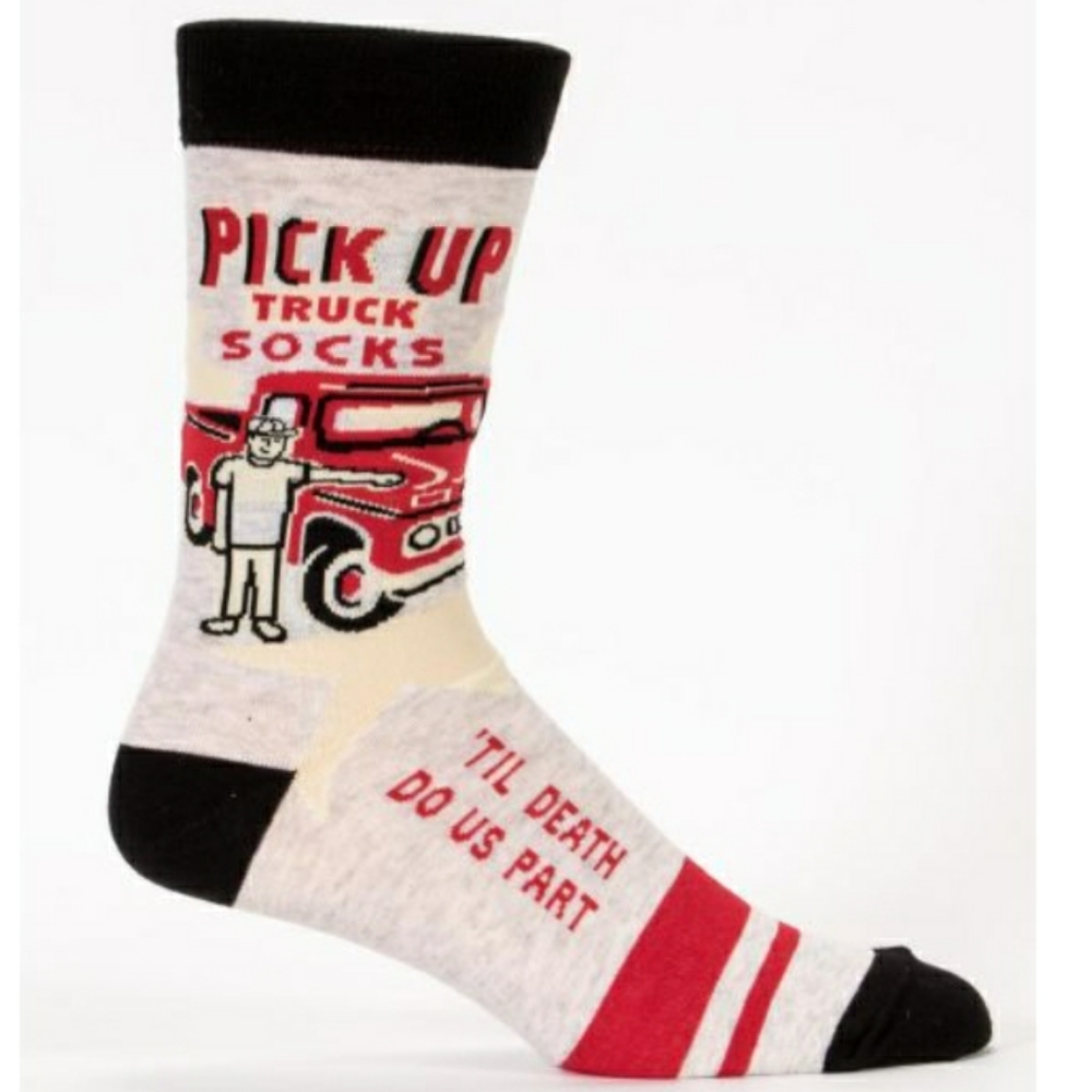 FREE! Blue Q Men's Crew Socks Pick Up Truck